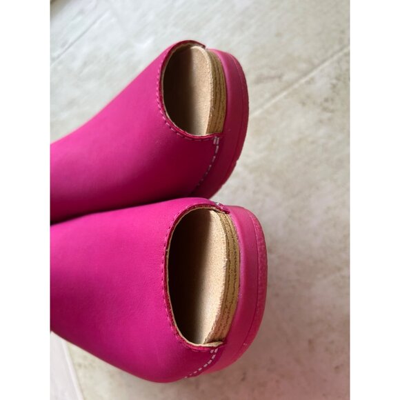 Dansko Women's Sz 39 Pink Wedge Slide Shoes - Picture 6 of 12